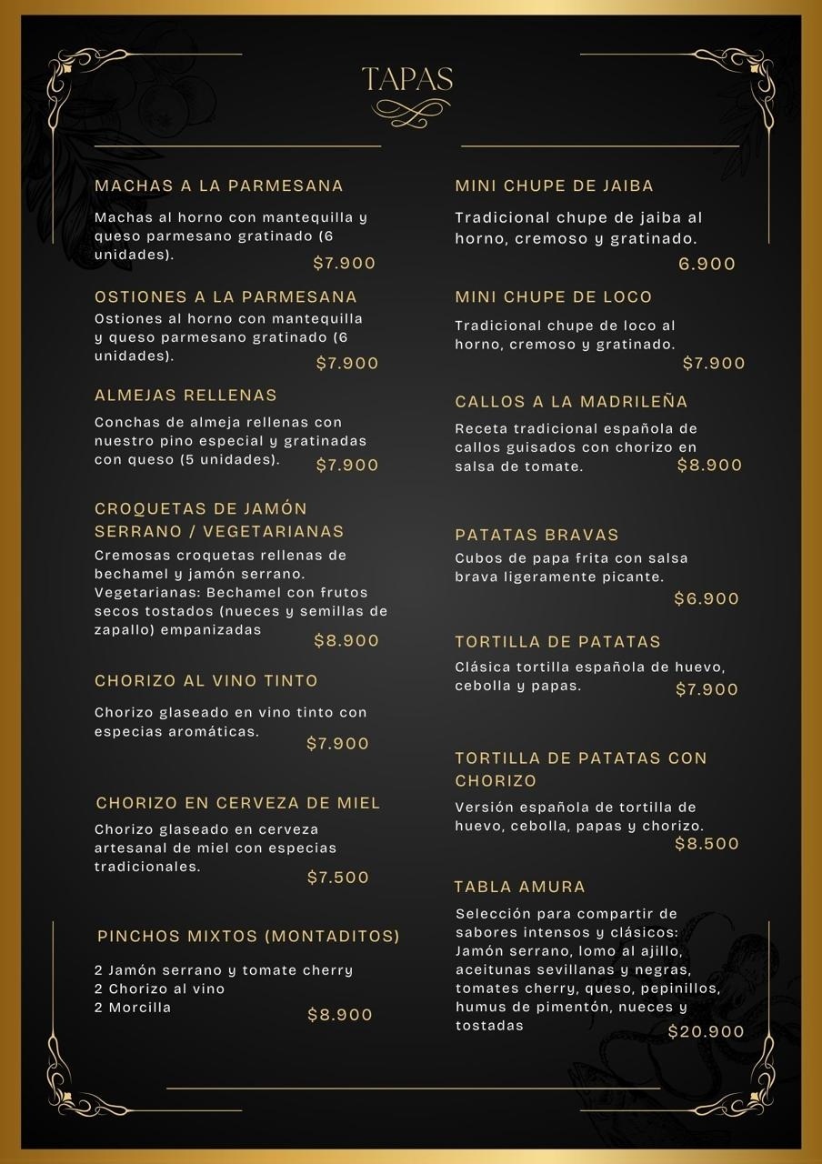 Carta menú página 3